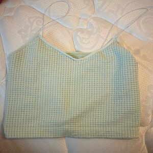 Boutique Green Cropped Tank Top